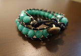 Double Wrap Bracelet -Turquoise